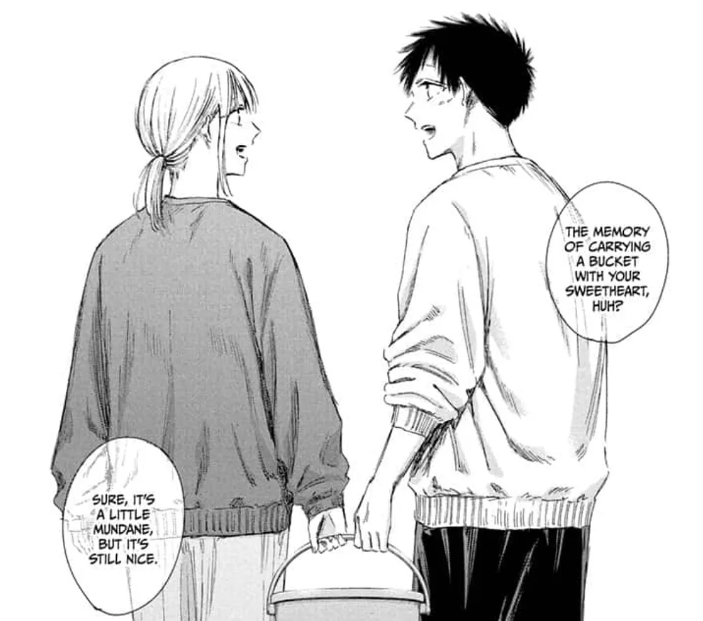 Blue Box Chapter 208 Review: Floor Cleaning Race and Third Year Memories